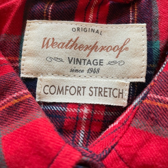 Original Weatherproof Vintage Comfort Stretch Flannel Plaid - Picture 2 of 5